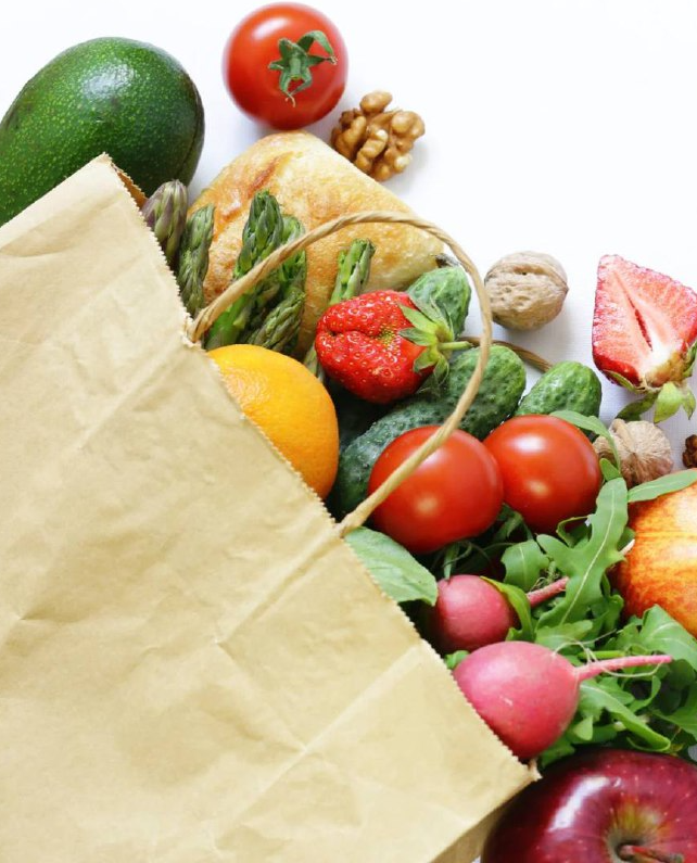 Papel de cocina en verduras
