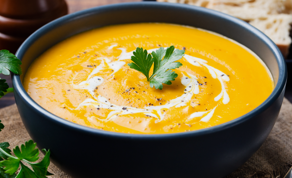 Crema de calabaza y jengibre