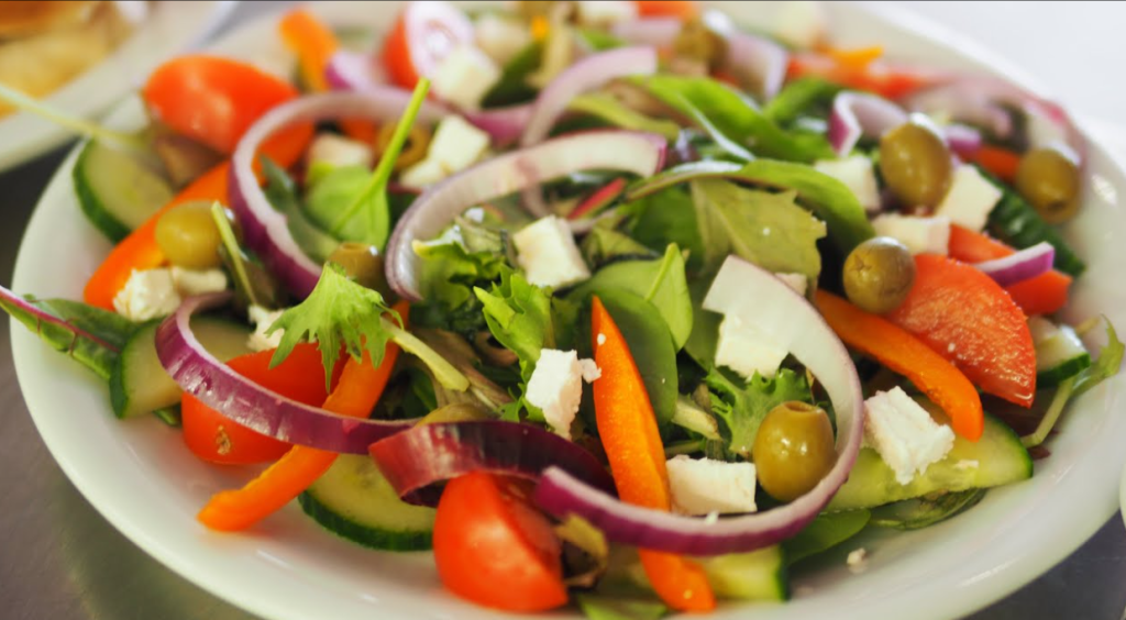 papas, verduras y ensaladas