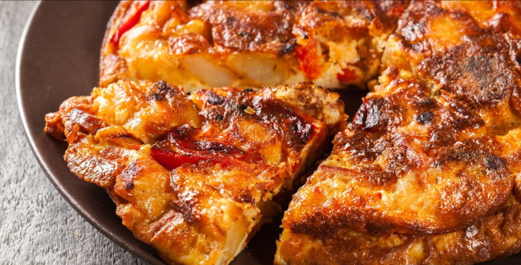 Tortilla exprés de tomate y orégano